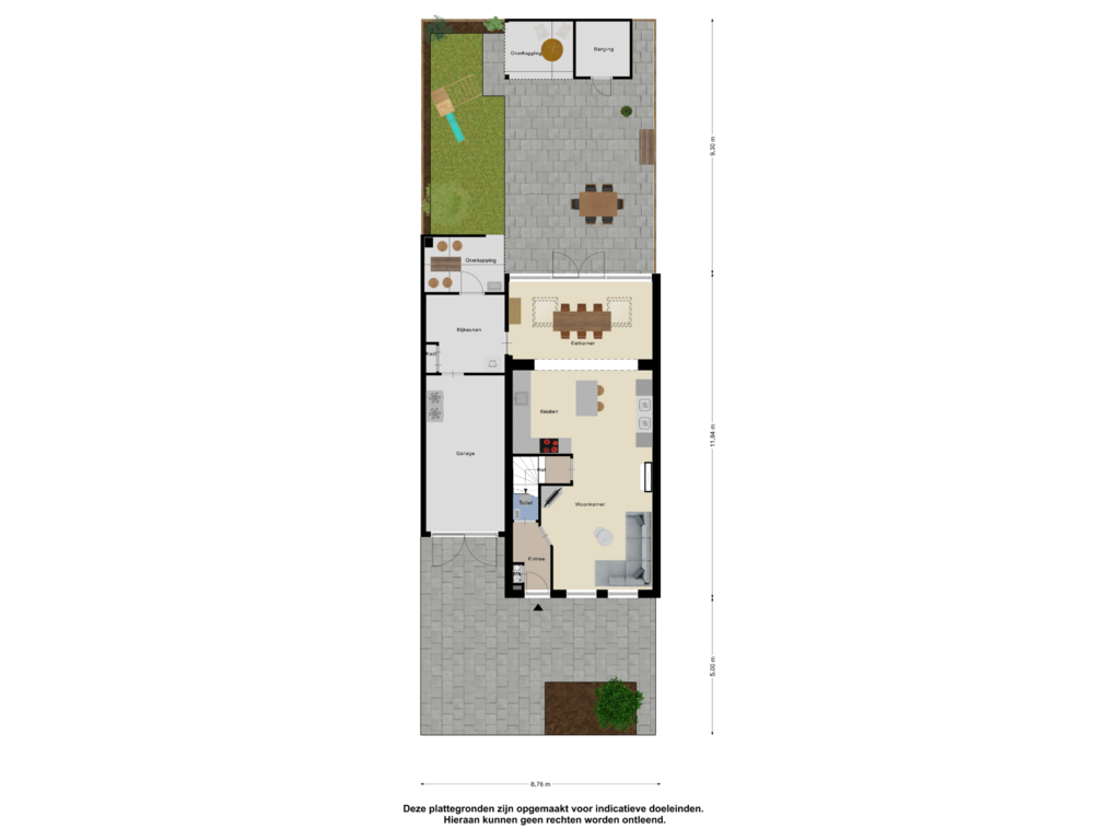 View floorplan of Begane Grond Tuin of Nieuwendijk 79