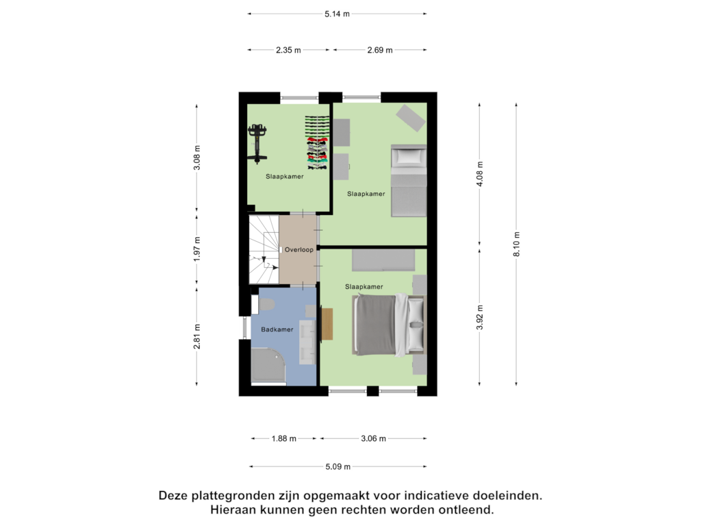 View floorplan of Eerste Verdieping of Nieuwendijk 79