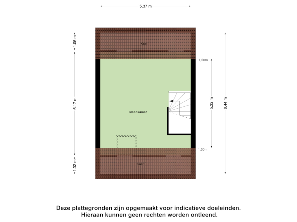 View floorplan of Tweede verdieping of Achterbolst 28