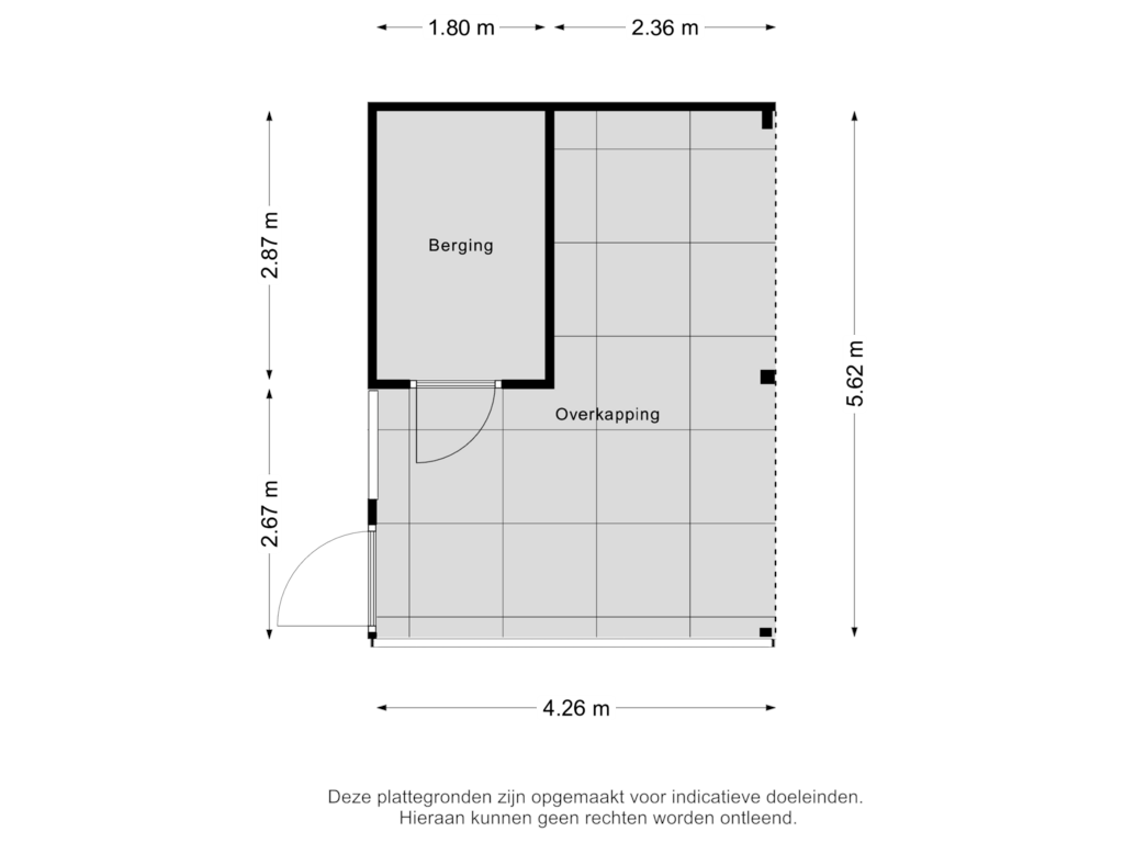 View floorplan of Berging of Achterbolst 28