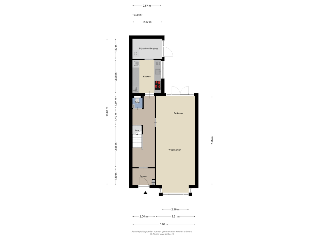 View floorplan of Begane grond of St Gerarduslaan 53