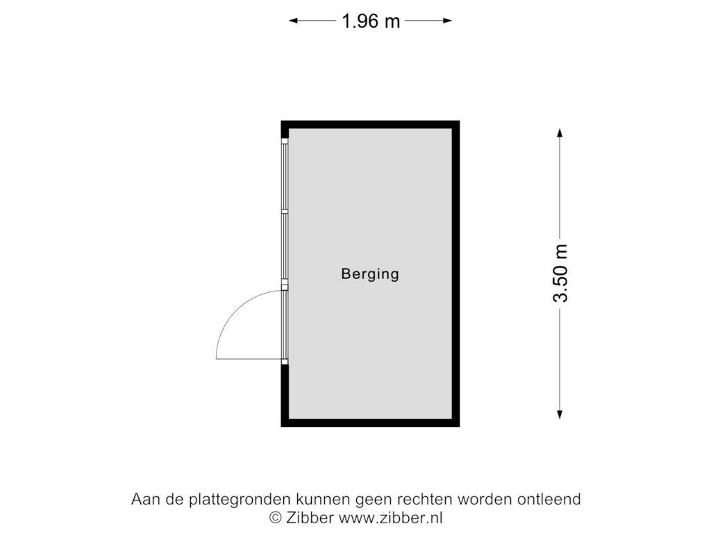 View floorplan of Berging of De Vlaschaard 51