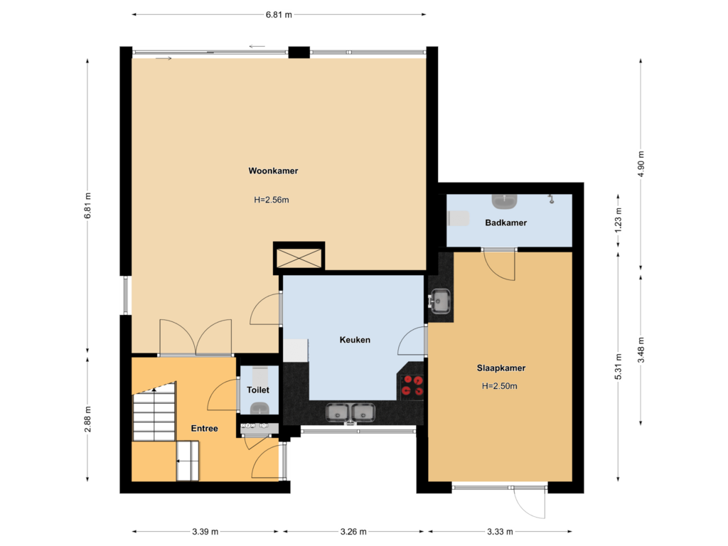 View floorplan of Begane grond of Rogge-akker 1