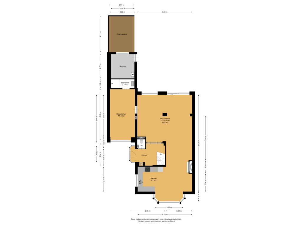 View floorplan of Begane Grond of Marijkelaan 43