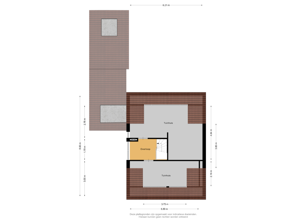 View floorplan of 2e Verdieping of Marijkelaan 43