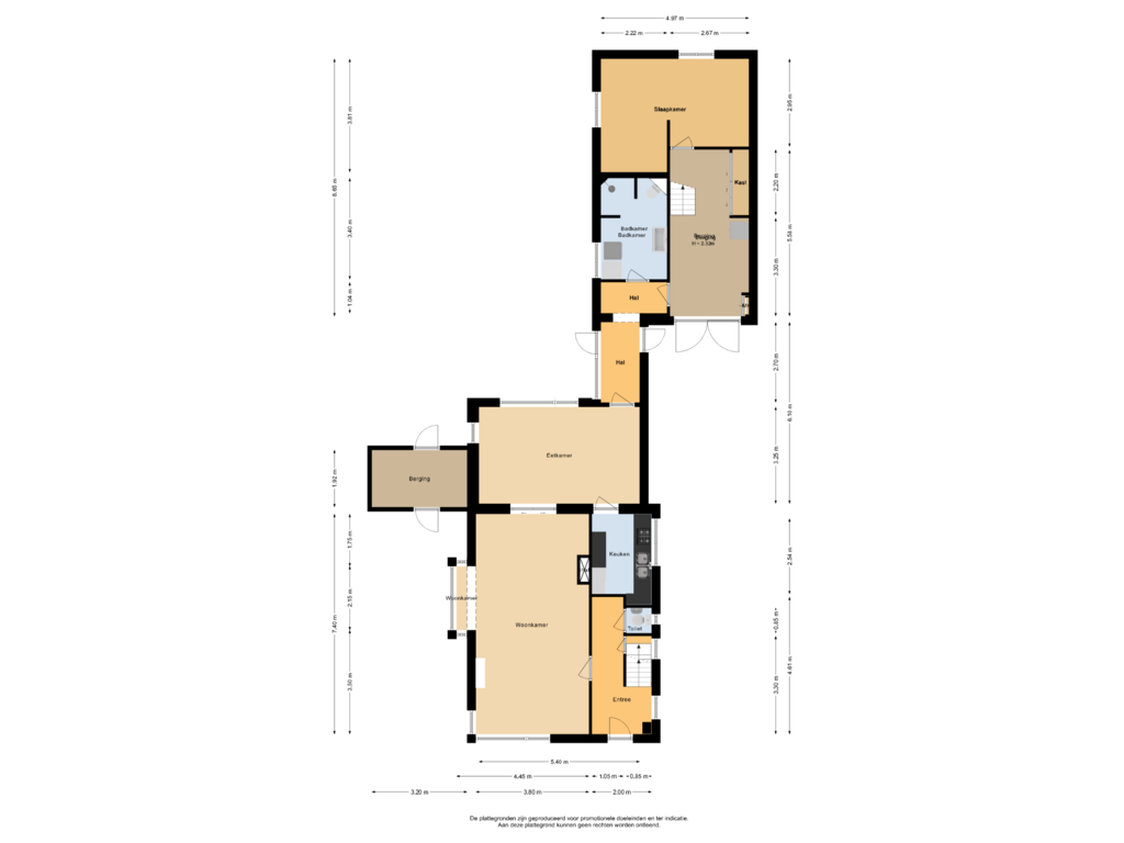 View floorplan of Begane grond of Schaikseweg 65