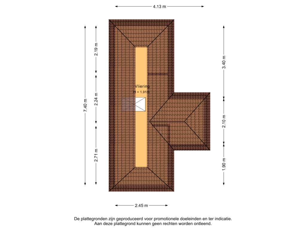 View floorplan of Vliering of Schaikseweg 65