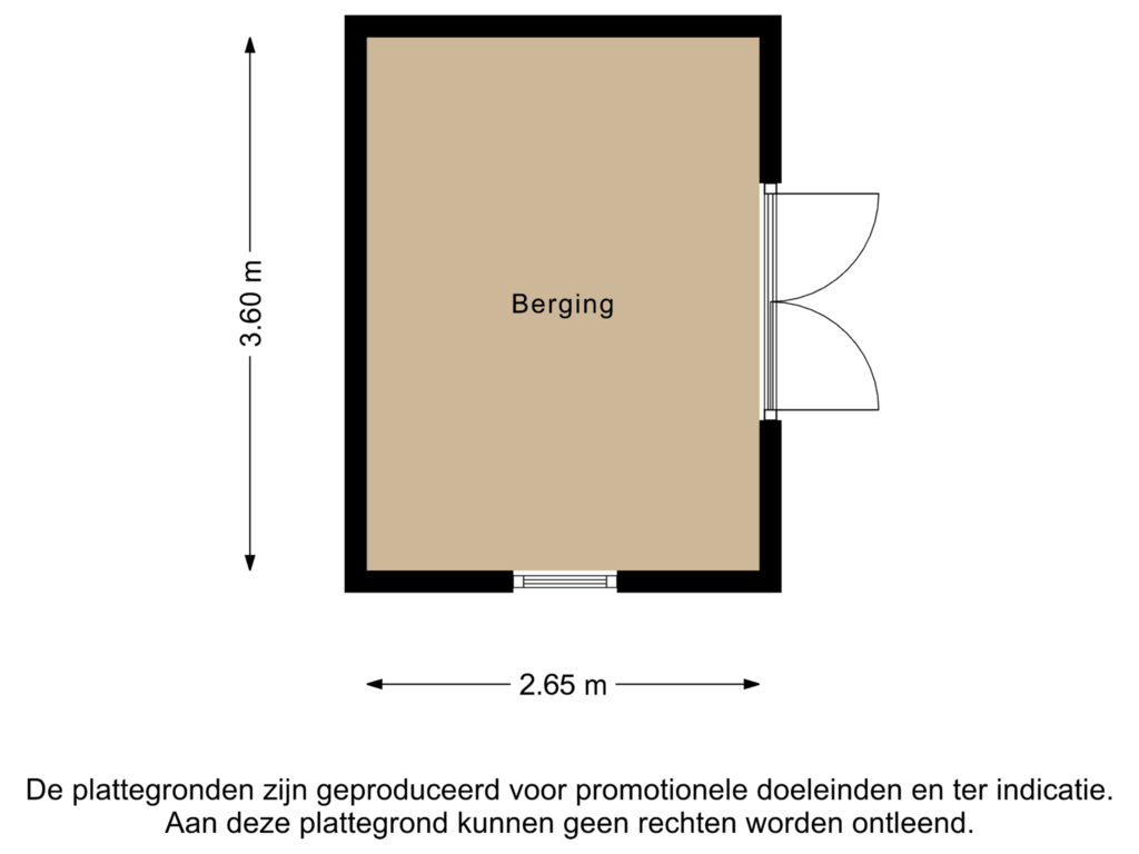 View floorplan of Berging of Schaikseweg 65