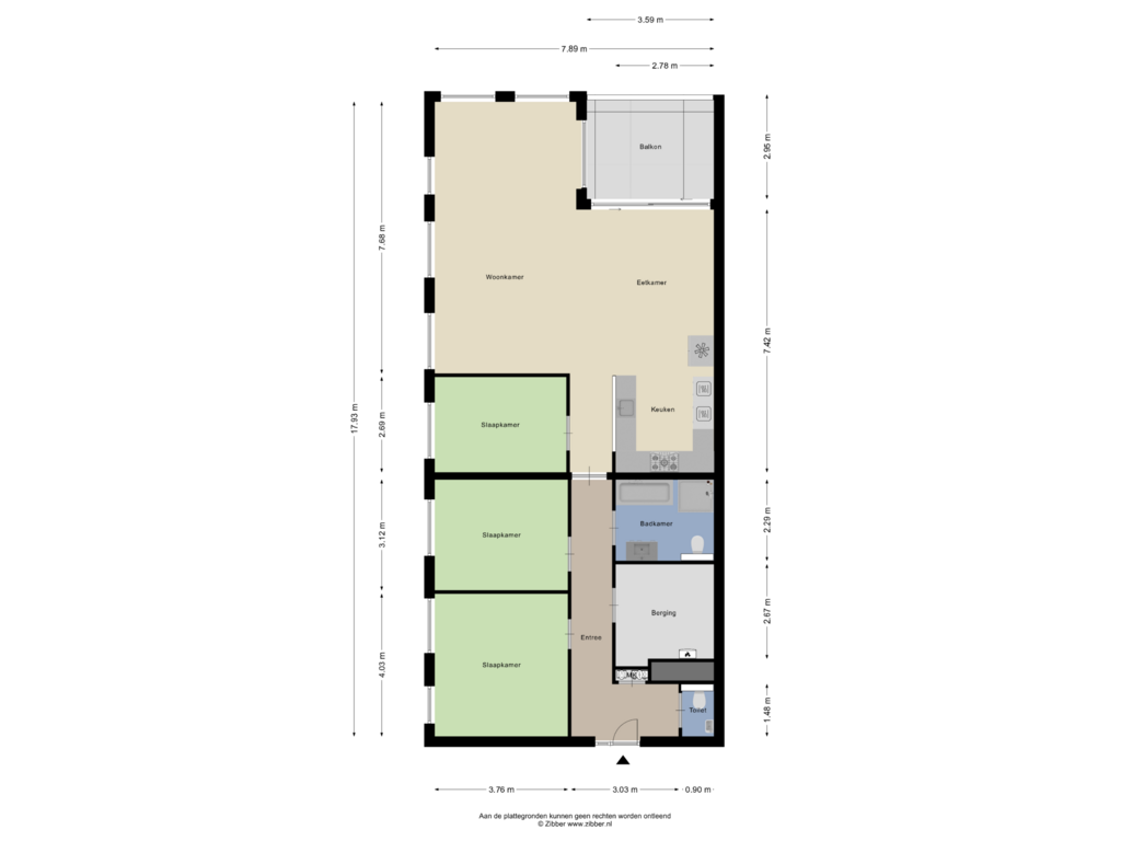 Bekijk plattegrond van Appartement van President Allendelaan 335