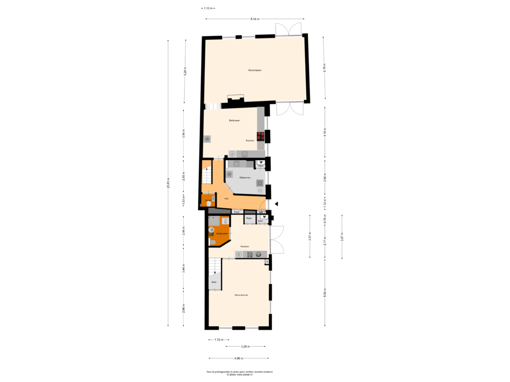 Bekijk plattegrond van Begane Grond van Berkelaarsweg 8