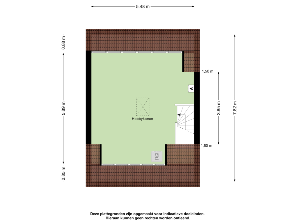 View floorplan of Tweede Verdieping of Parelgras 41