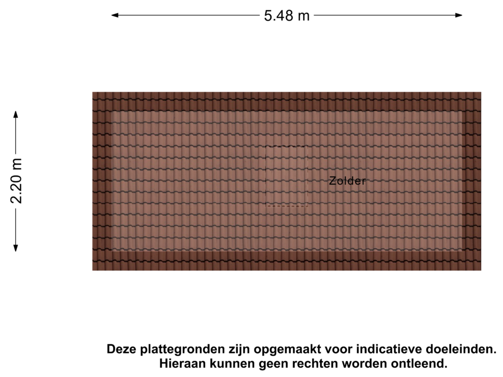 View floorplan of Zolder of Parelgras 41