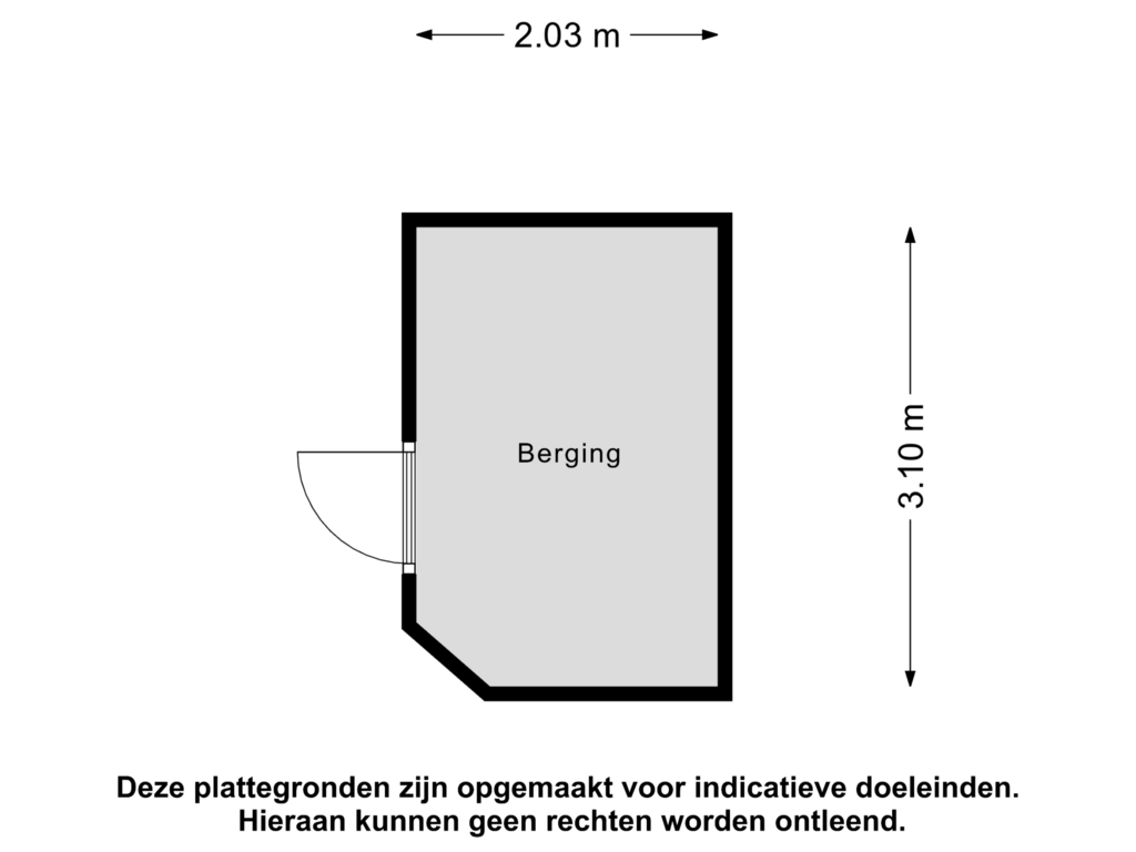 View floorplan of Berging of Parelgras 41