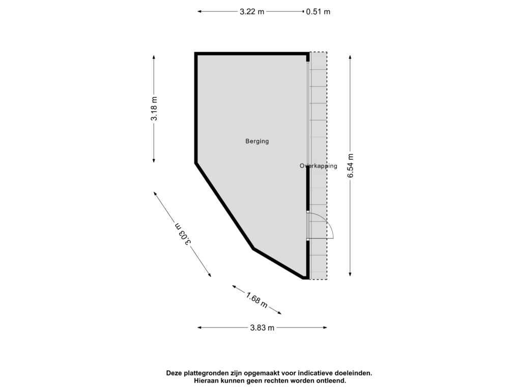 View floorplan of Berging of Parelgras 41