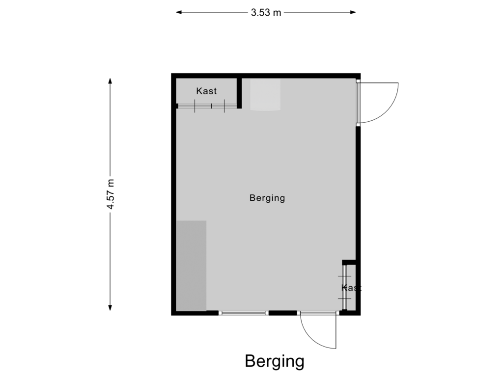 Bekijk plattegrond van Berging van Merwedestraat 25