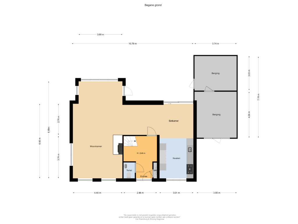 Bekijk plattegrond van Begane grond van Pieter Joostenlaan 14