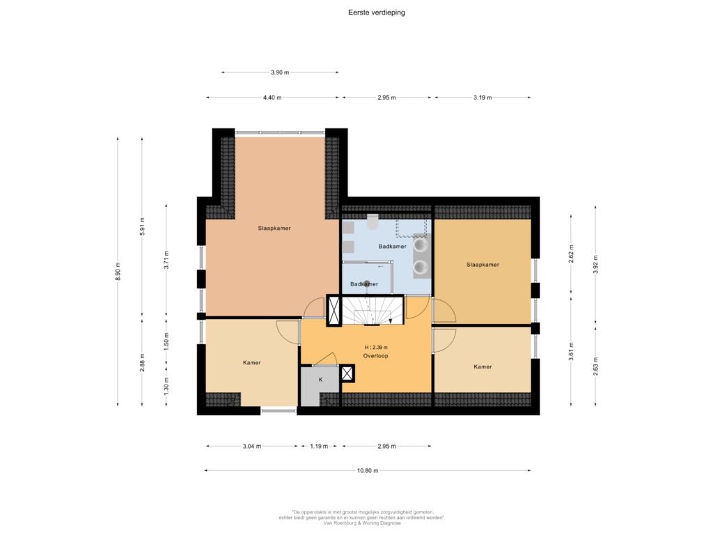 Bekijk plattegrond van Eerste verdieping van Pieter Joostenlaan 14