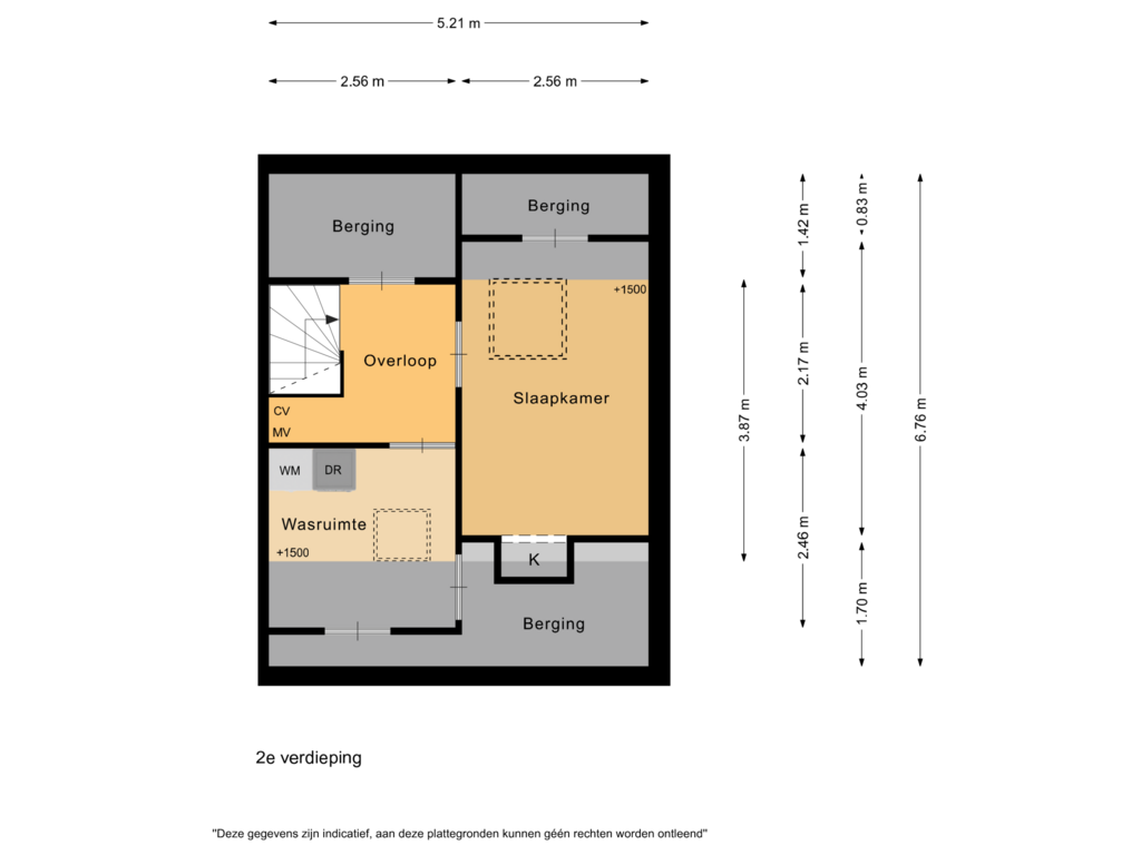 Bekijk plattegrond van 2e verdieping van Aletta Jacobsstraat 106