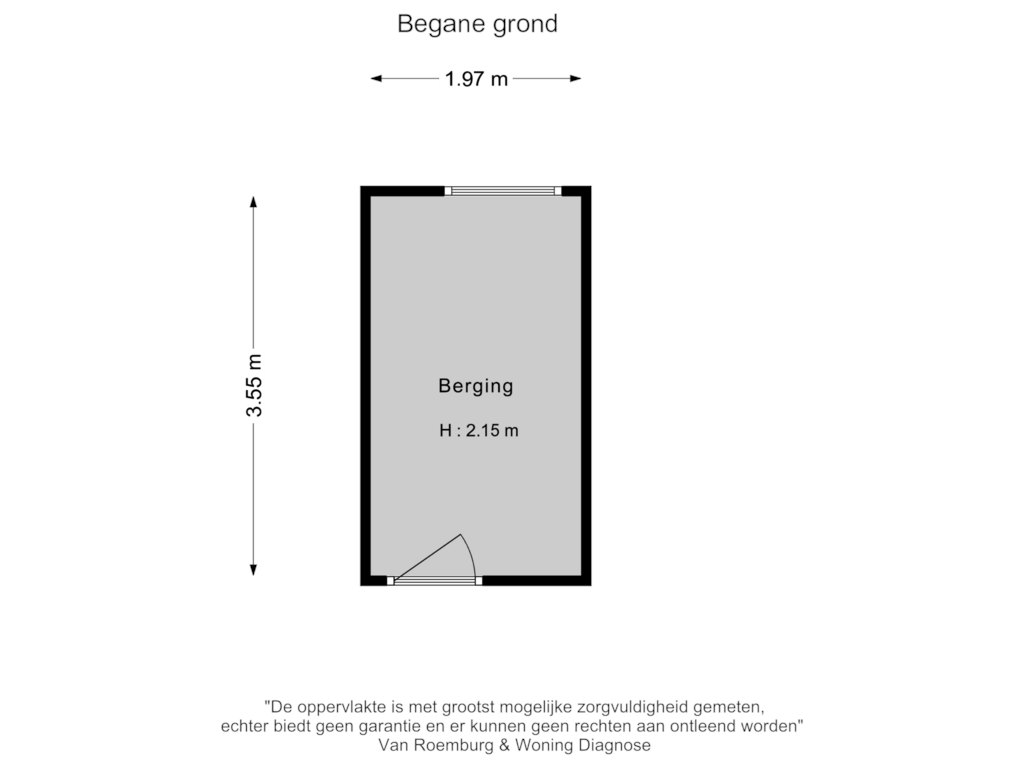 Bekijk plattegrond van Berging 1 van Geuzenkade 56-H