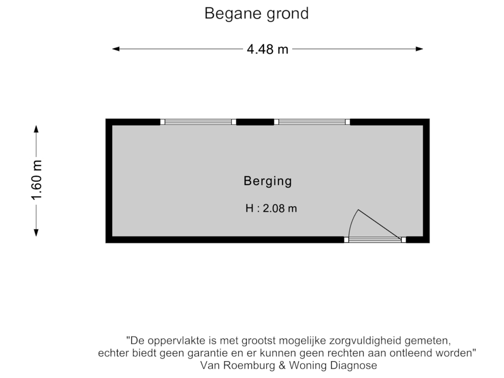 Bekijk plattegrond van Berging 2 van Geuzenkade 56-H