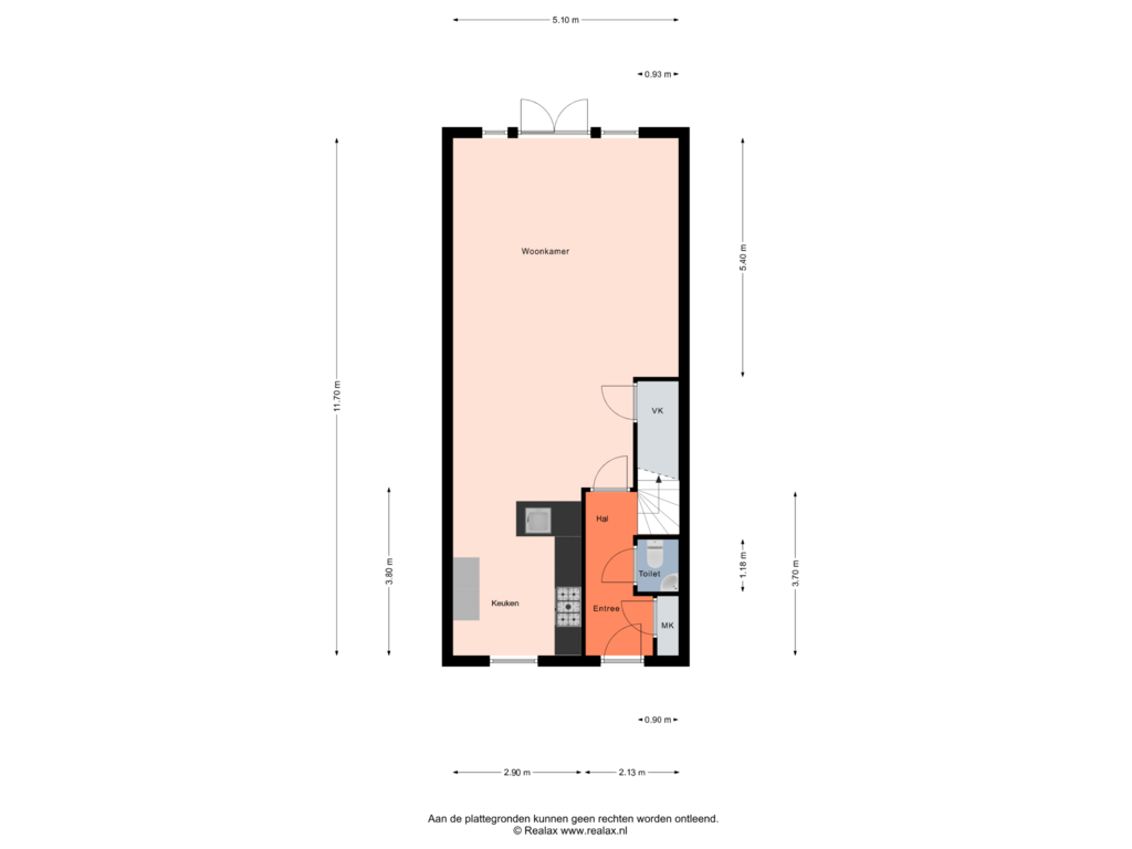 Bekijk plattegrond van Begane grond van Ons Belang 12