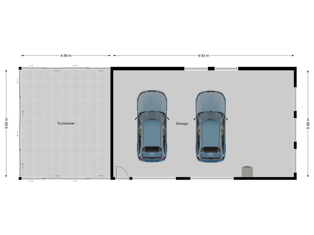 Bekijk plattegrond van Garage 1 van Linderveld West 24