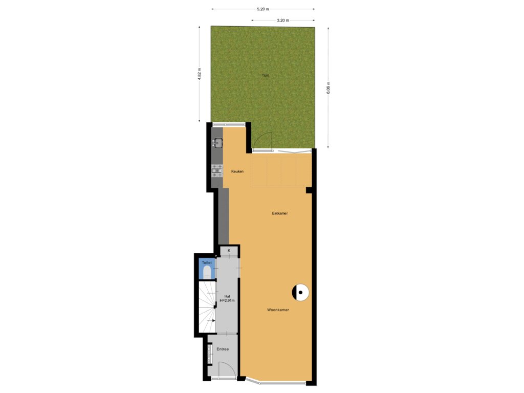 Bekijk plattegrond van Perceel van Wittevrouwensingel 69