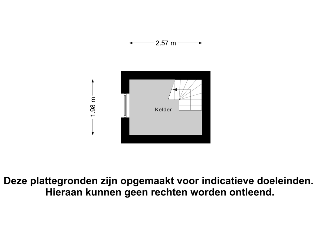 View floorplan of Kelder of Kruisstraat 60