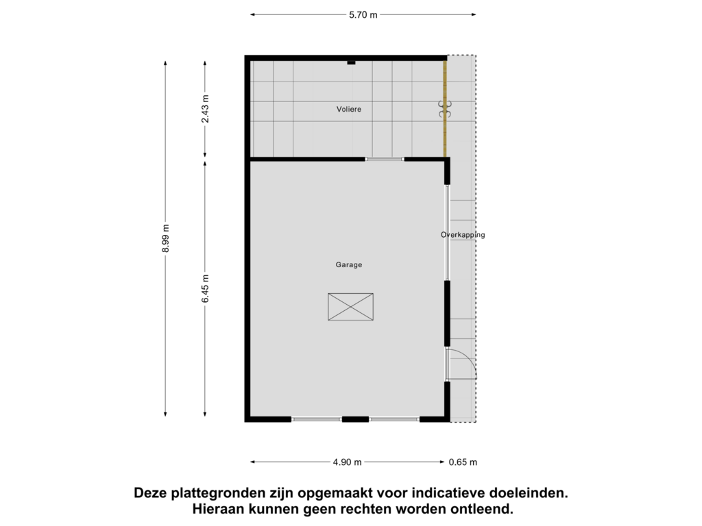 View floorplan of Garage of Kruisstraat 60