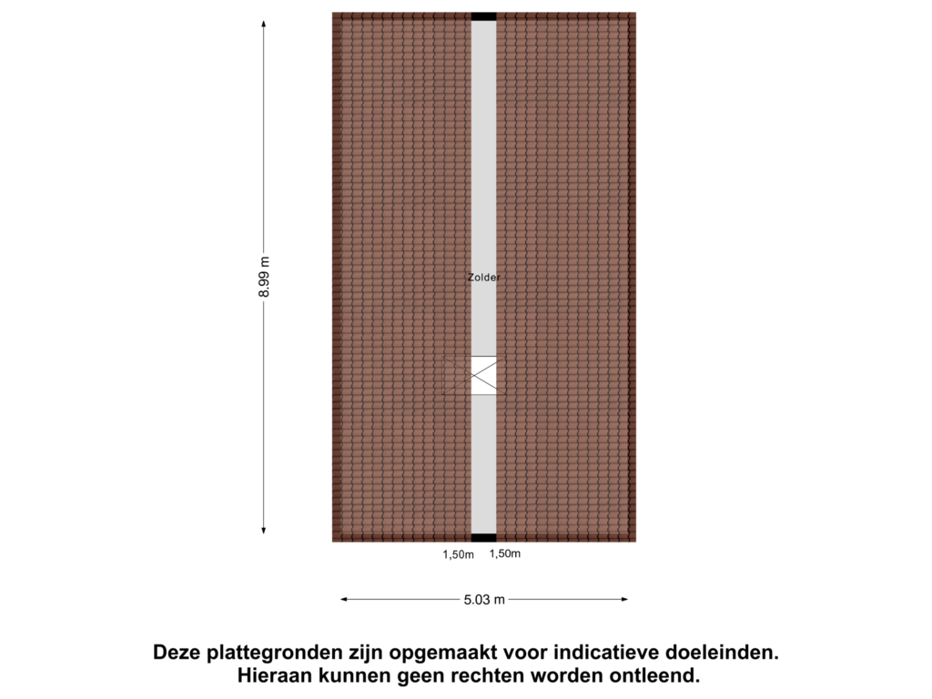 View floorplan of Garage Zolder of Kruisstraat 60