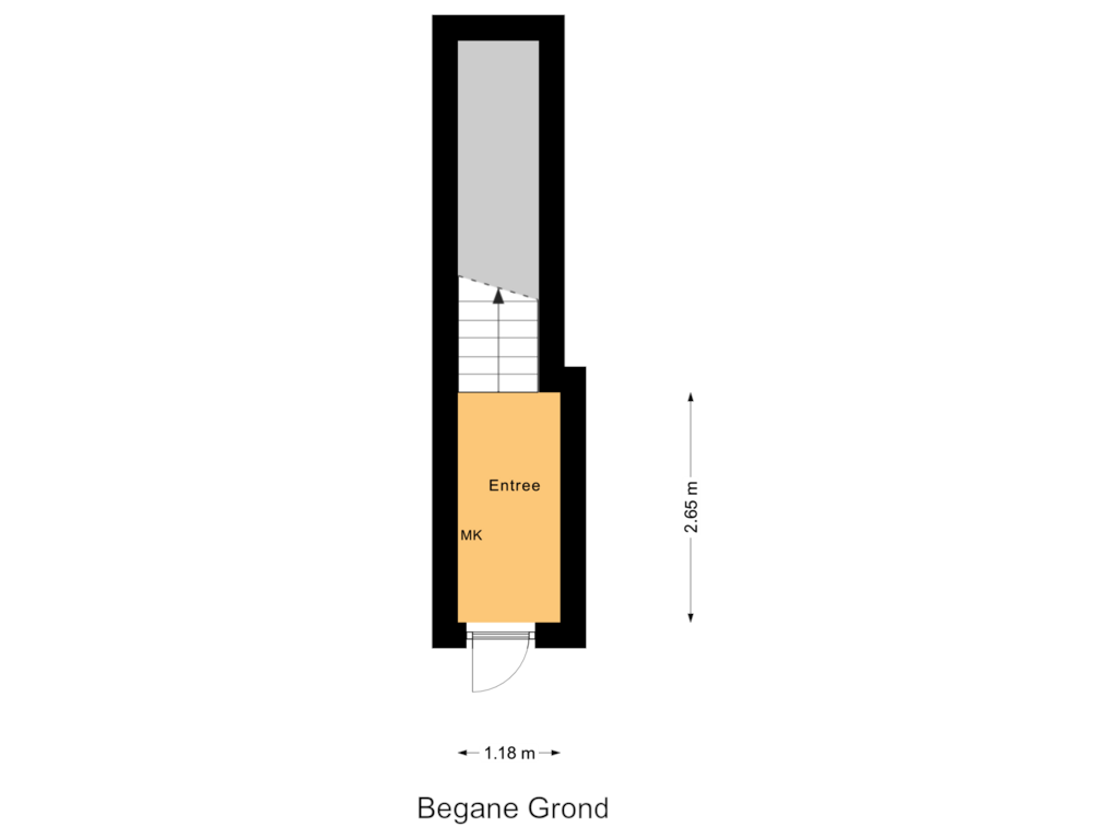 Bekijk plattegrond van Begane Grond van Hollanderstraat 6