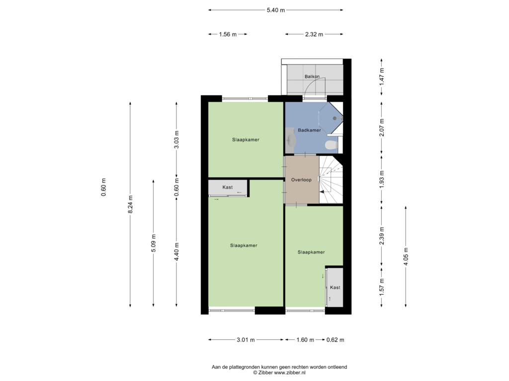 Bekijk plattegrond van Eerste Verdieping van Meierij 3