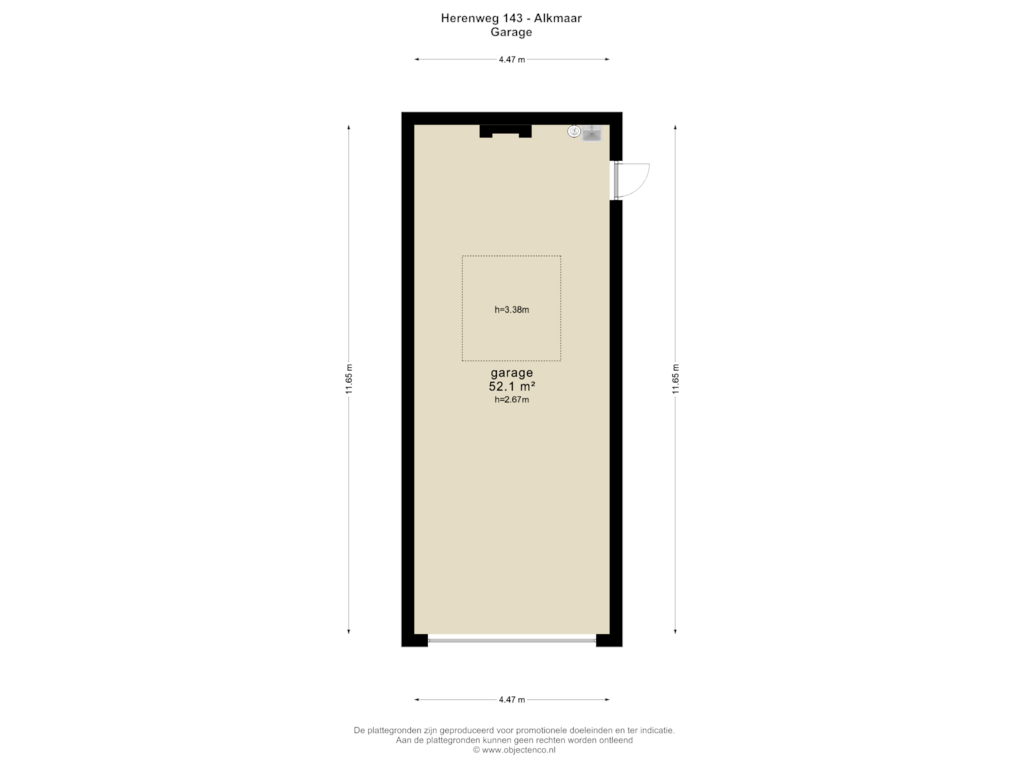 Bekijk plattegrond van GARAGE van Herenweg 143