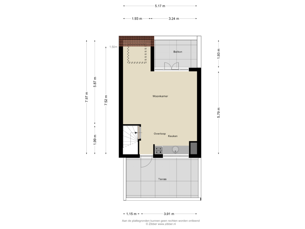 Bekijk plattegrond van Tweede  Verdieping van Dr Huber Noodtstraat 13-21