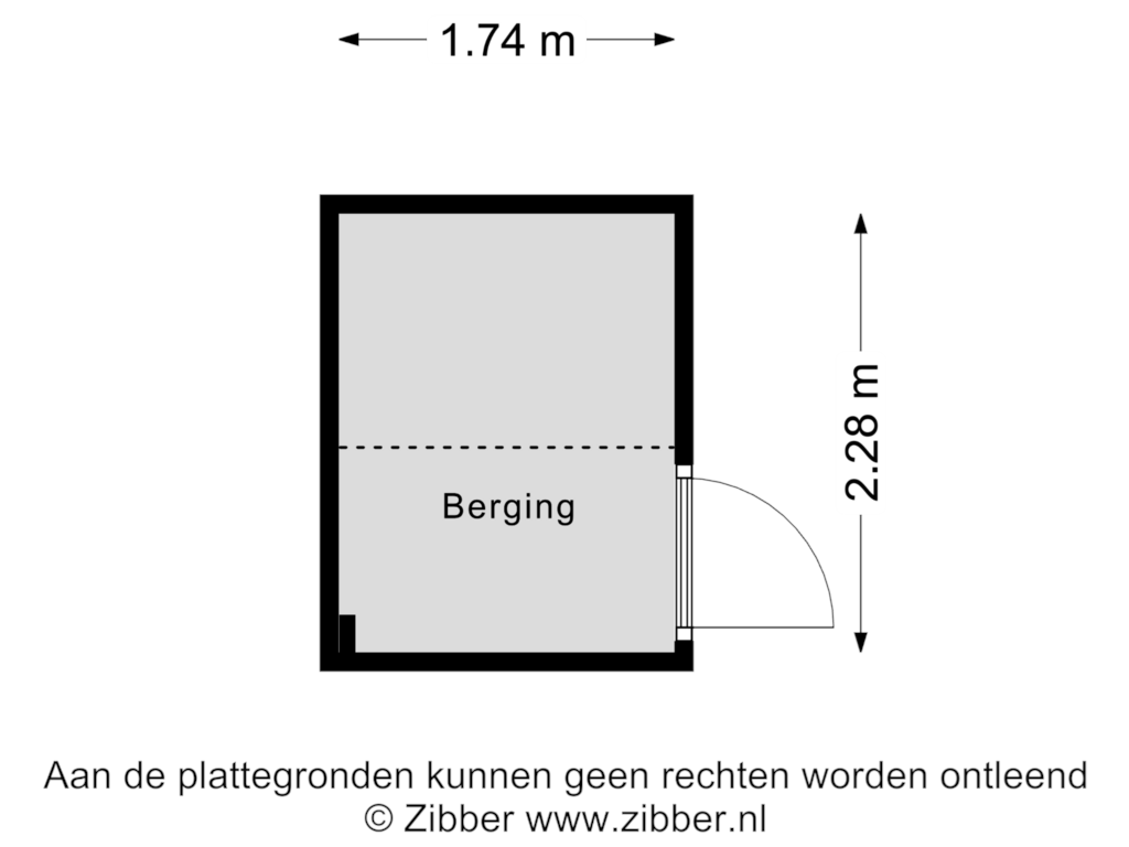 Bekijk plattegrond van Berging van Dr Huber Noodtstraat 13-21