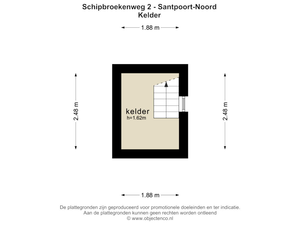 View floorplan of KELDER of Schipbroekenweg 2