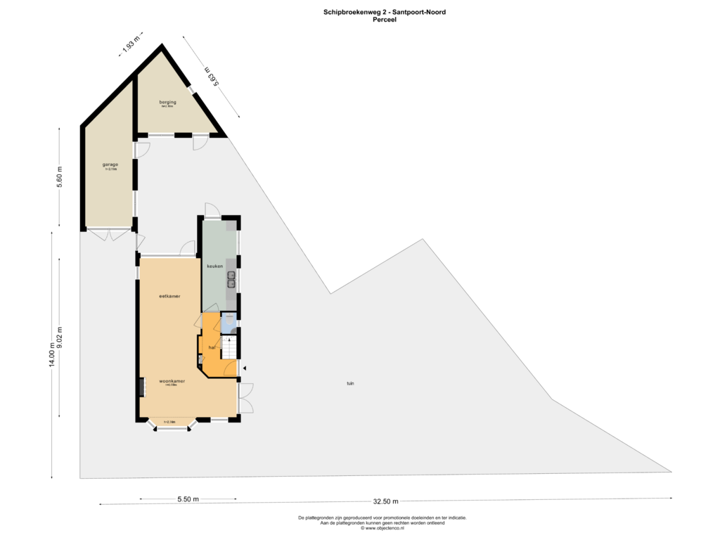 View floorplan of PERCEEL of Schipbroekenweg 2