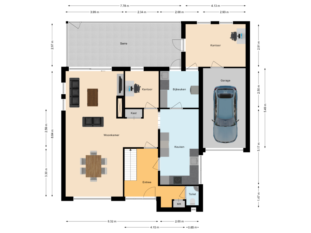 Bekijk plattegrond van Begane grond van Jagerbal 5