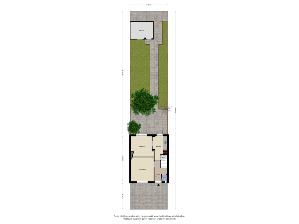 Bekijk plattegrond van Begane grond Tuin van Diepenbrockstraat 20