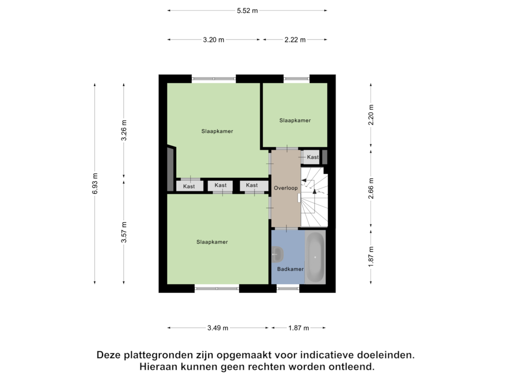 Bekijk plattegrond van Eerste verdieping van Diepenbrockstraat 20