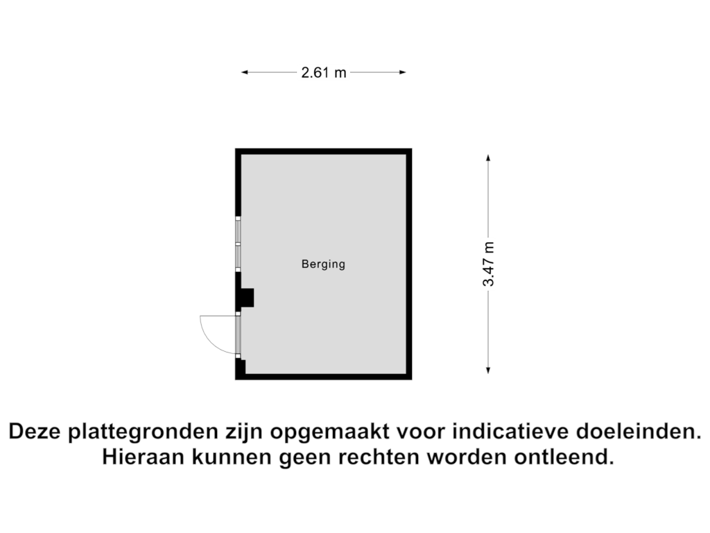 Bekijk plattegrond van Berging van Diepenbrockstraat 20