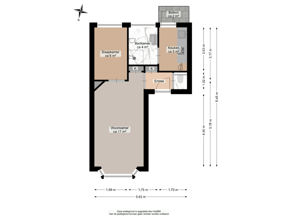 Bekijk plattegrond van Eerste verdieping van Polderstraat 27-1A