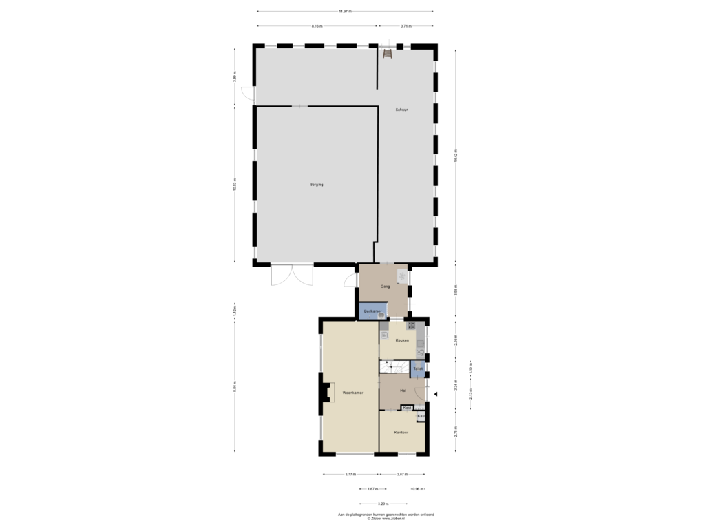 Bekijk plattegrond van Begane grond van Wierren 8