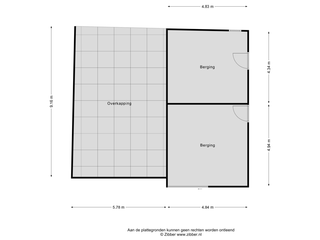 Bekijk plattegrond van Berging van Wierren 8