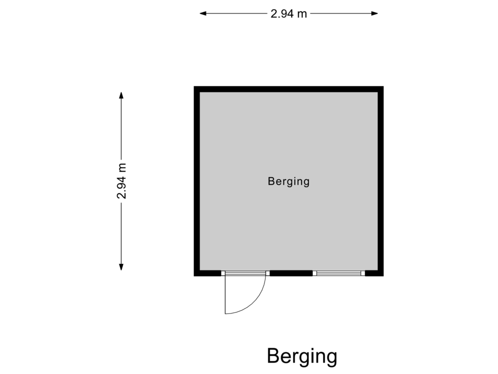 Bekijk plattegrond van Berging van Hof van Poleij 30