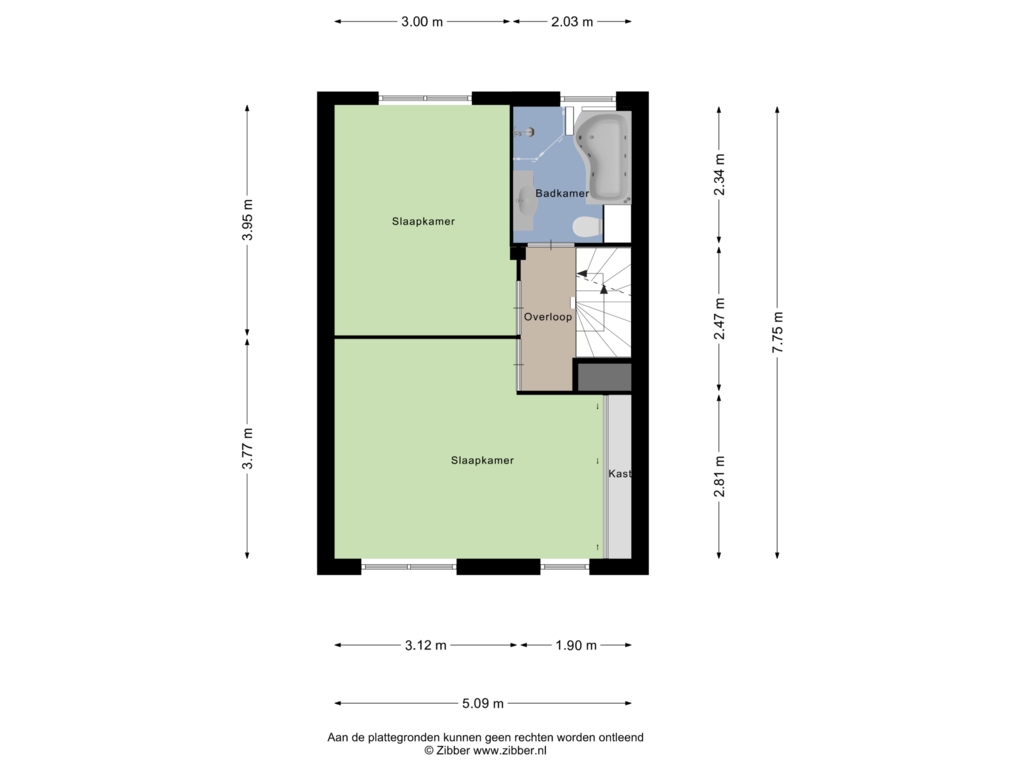 Bekijk plattegrond van Eerste Verdieping van Hofstukken 108