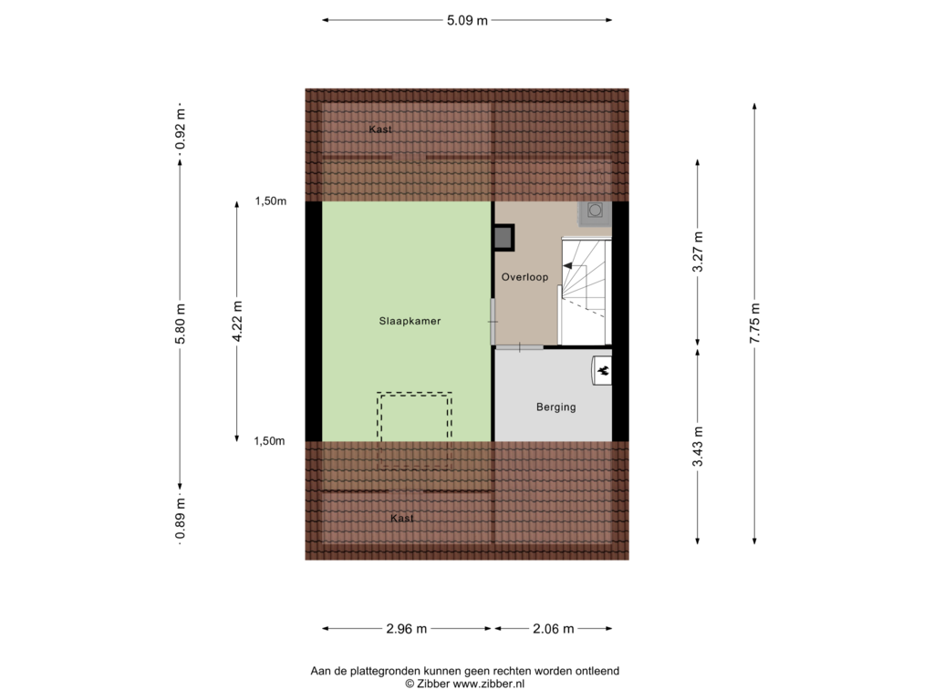 Bekijk plattegrond van Tweede Verdieping van Hofstukken 108