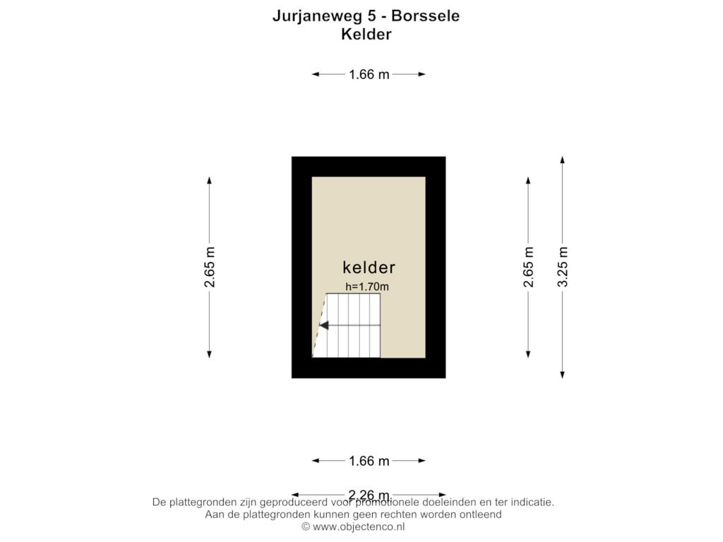 Bekijk plattegrond van Kelder van Jurjaneweg 5