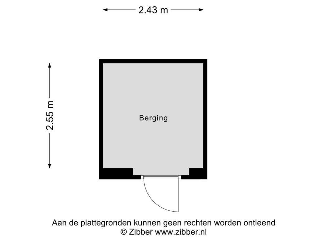 Bekijk plattegrond van Berging van Spaarne 215