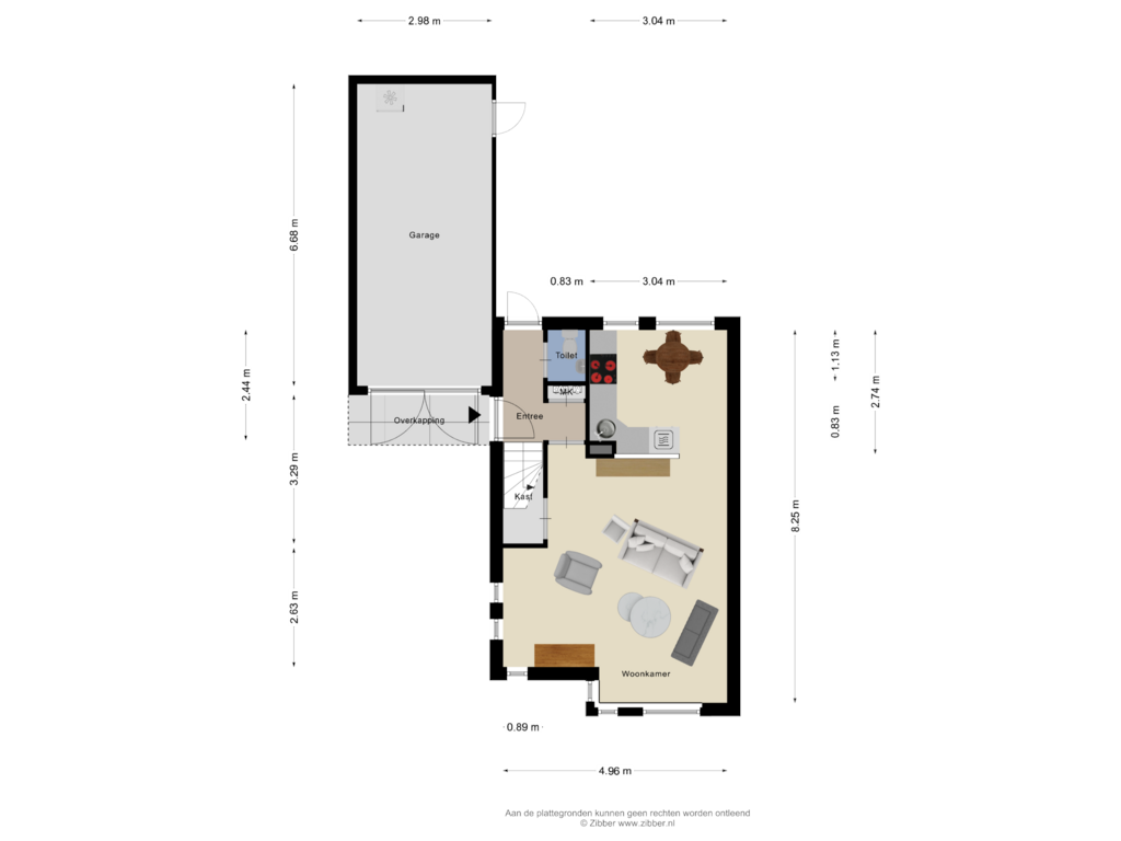 Bekijk plattegrond van Begane Grond van Groenling 50